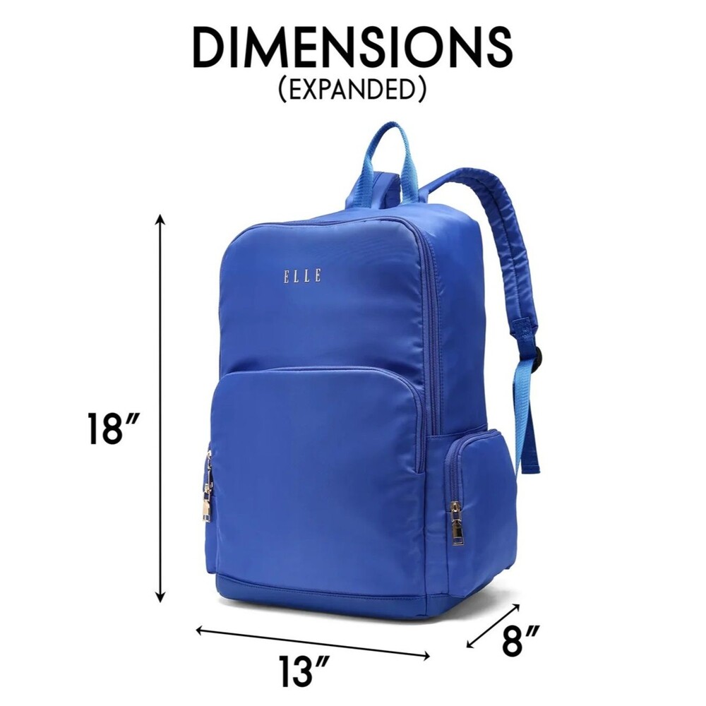 ELLE Travel Rendezvous 25L Backpack women and Men's Bright Blue travel bag ❤️🔥